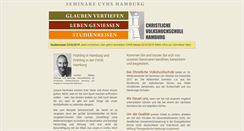 Desktop Screenshot of christliche-volkshochschule.de